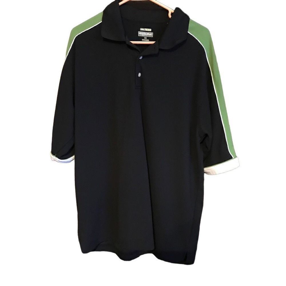 Bolle polo shirt Size XL Mens blue green athletic